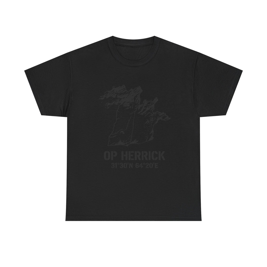 Op Herrick Lashkar Gah Coordinates T-Shirt - Helmand Province Military Graphic Tee