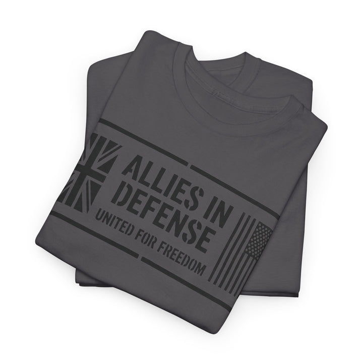UK &amp; US Allies Defence Veteran Tee — Flags on Sleeves