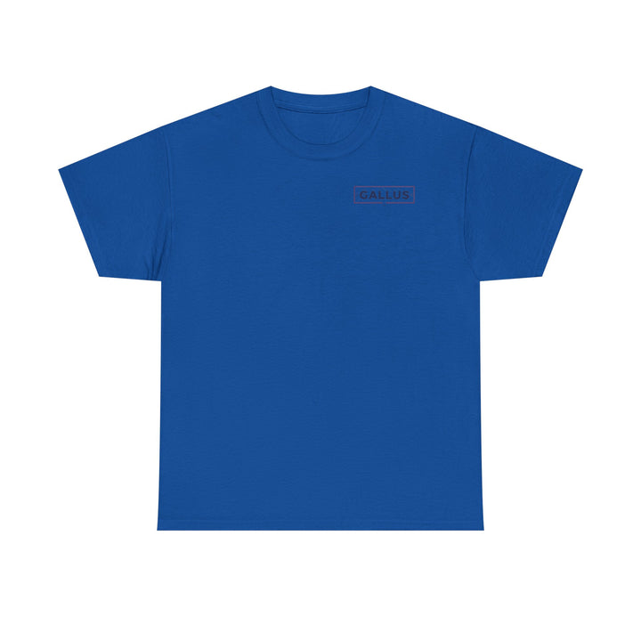 Gallus Logo T-Shirt — Minimal Retro Chest &amp; Back Graphic Tee