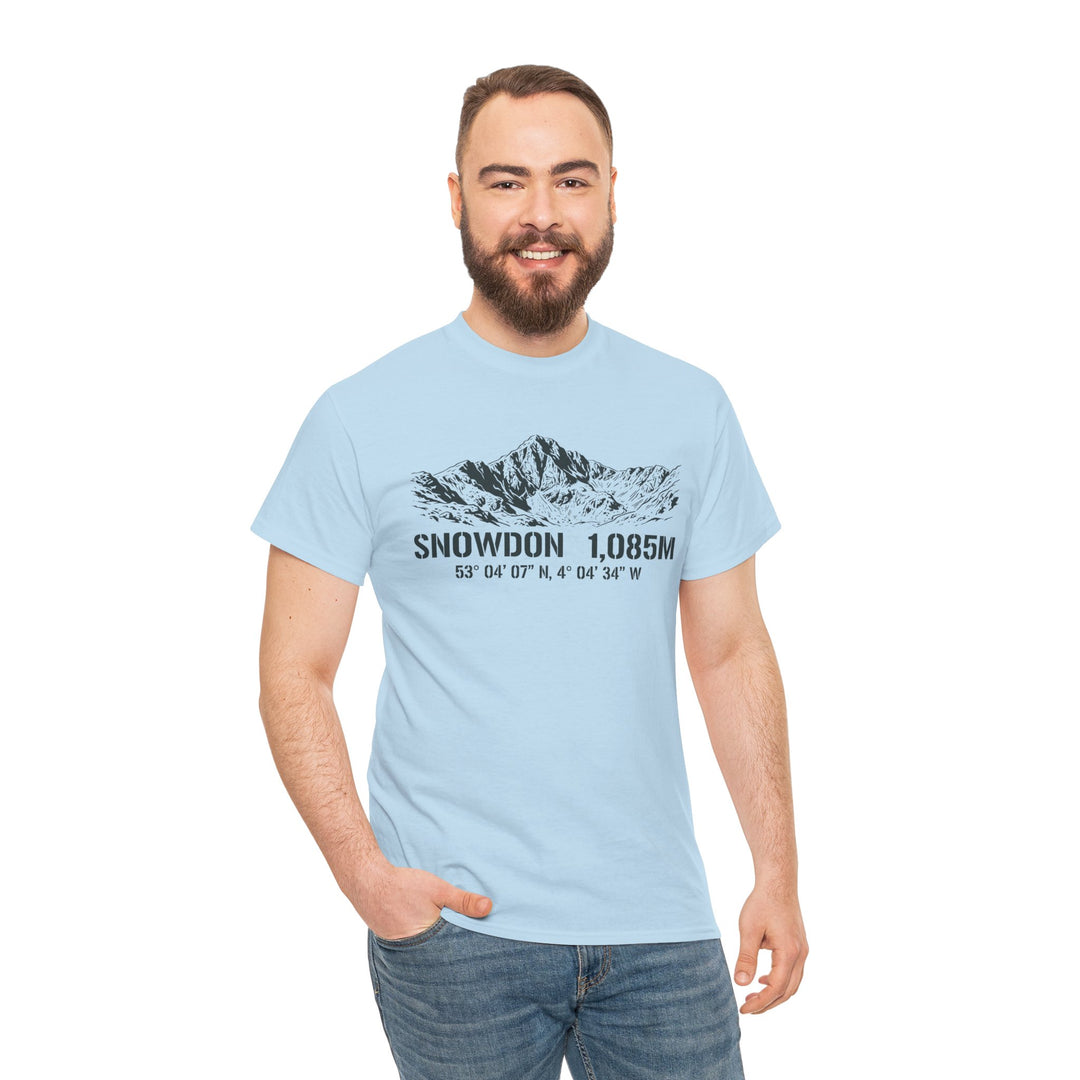 Snowdon 1,085M Mountain Tee with Coordinates