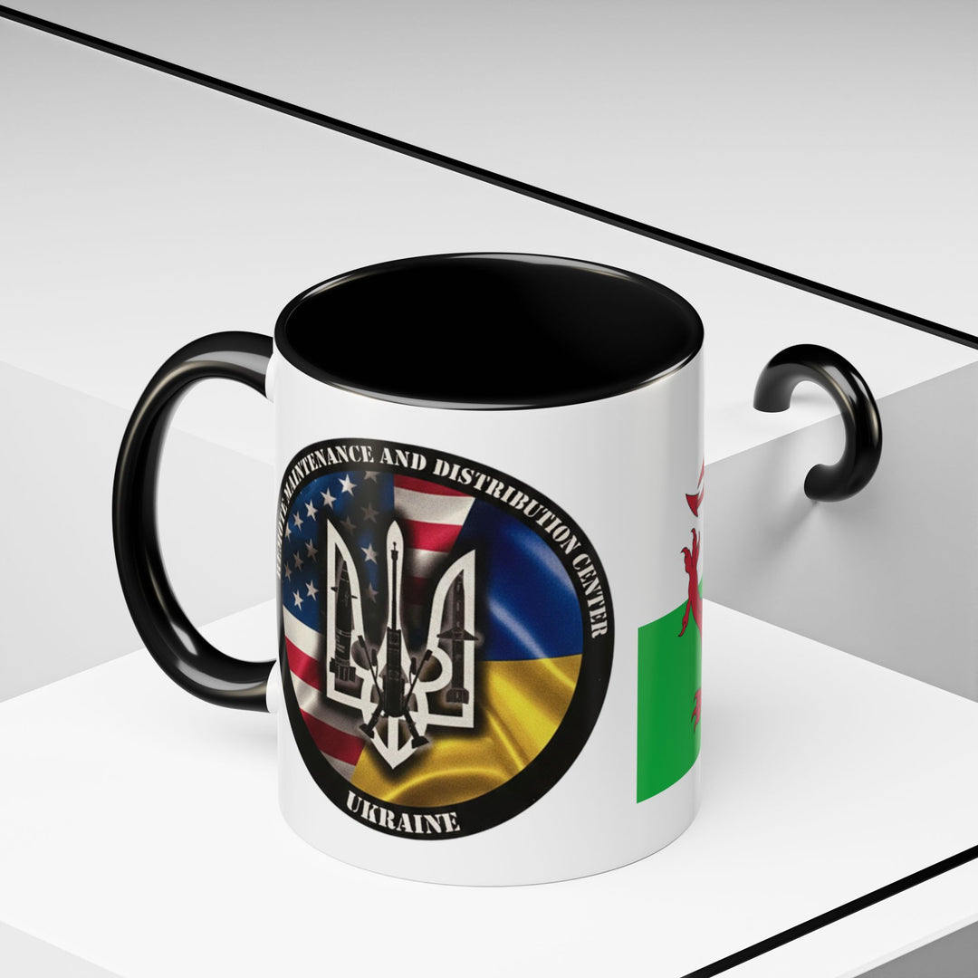 Wales Flag Accent Coffee Mug (11/15oz) – Red Welsh Dragon Tea &amp; Coffee Cup