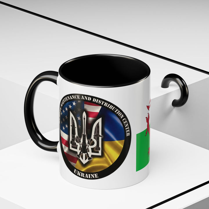 Wales Flag Accent Coffee Mug (11/15oz) – Red Welsh Dragon Tea &amp; Coffee Cup