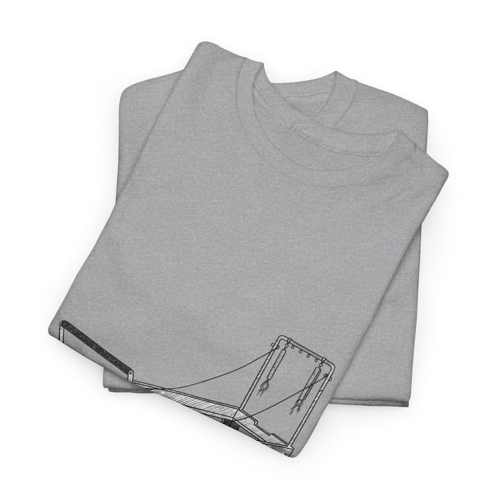 Pilates Reformer Tee – soft, breathable cotton designed for reformer Pilates. Comfortable, flexible, and perfect for studio workouts or casual wear.