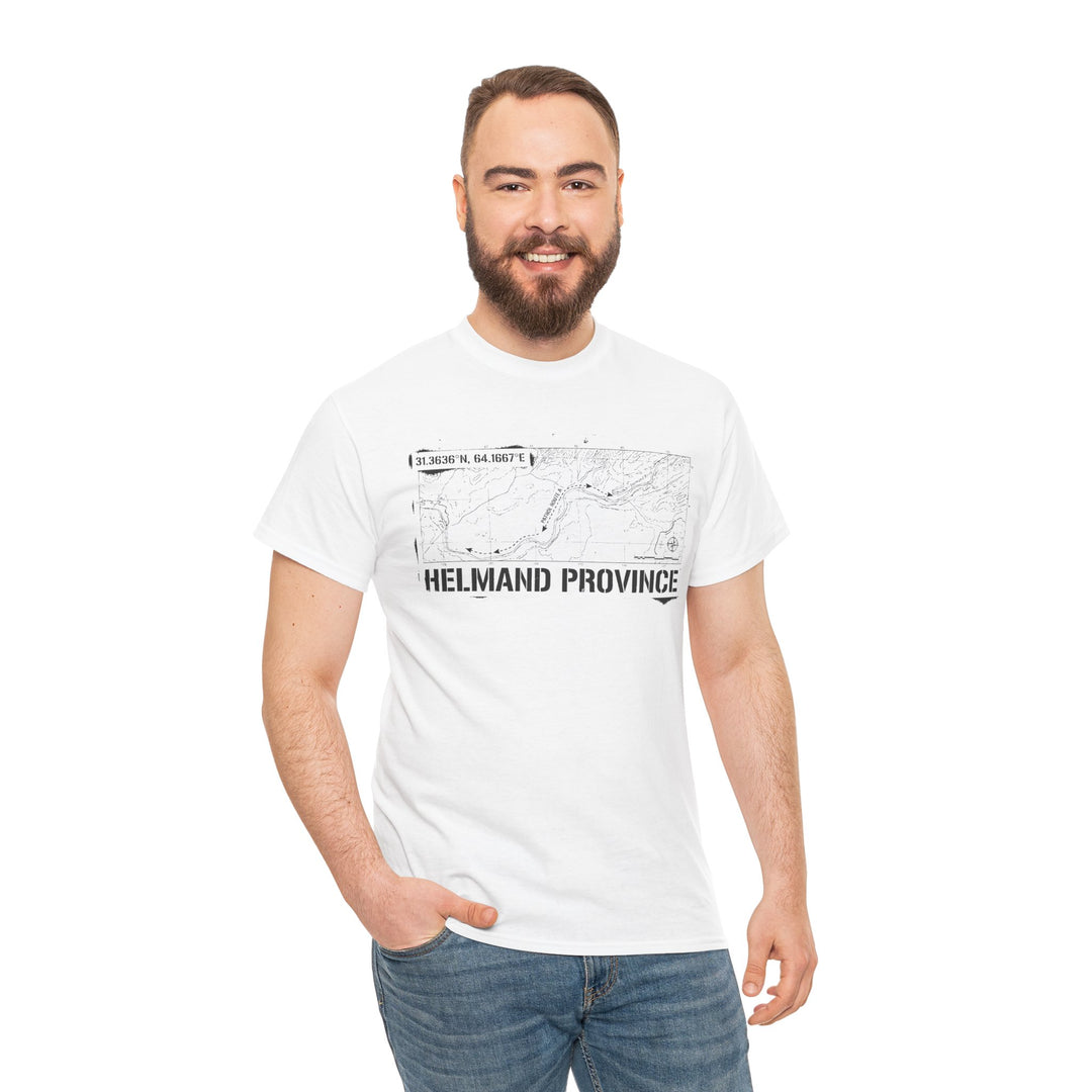 Op Herrick Helmand Province Map T-Shirt - Green Zone Military Graphic Tee
