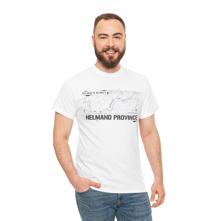 Op Herrick Helmand Province Map T-Shirt - Green Zone Military Graphic Tee