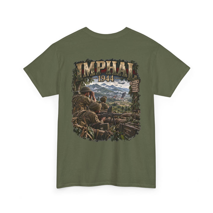 Imphal 1944 Battle Scene T‑Shirt — WWII Historical Combat Tee