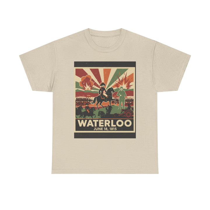 Waterloo 1815 Vintage Battle T-Shirt — Napoleonic War Commemorative Tee