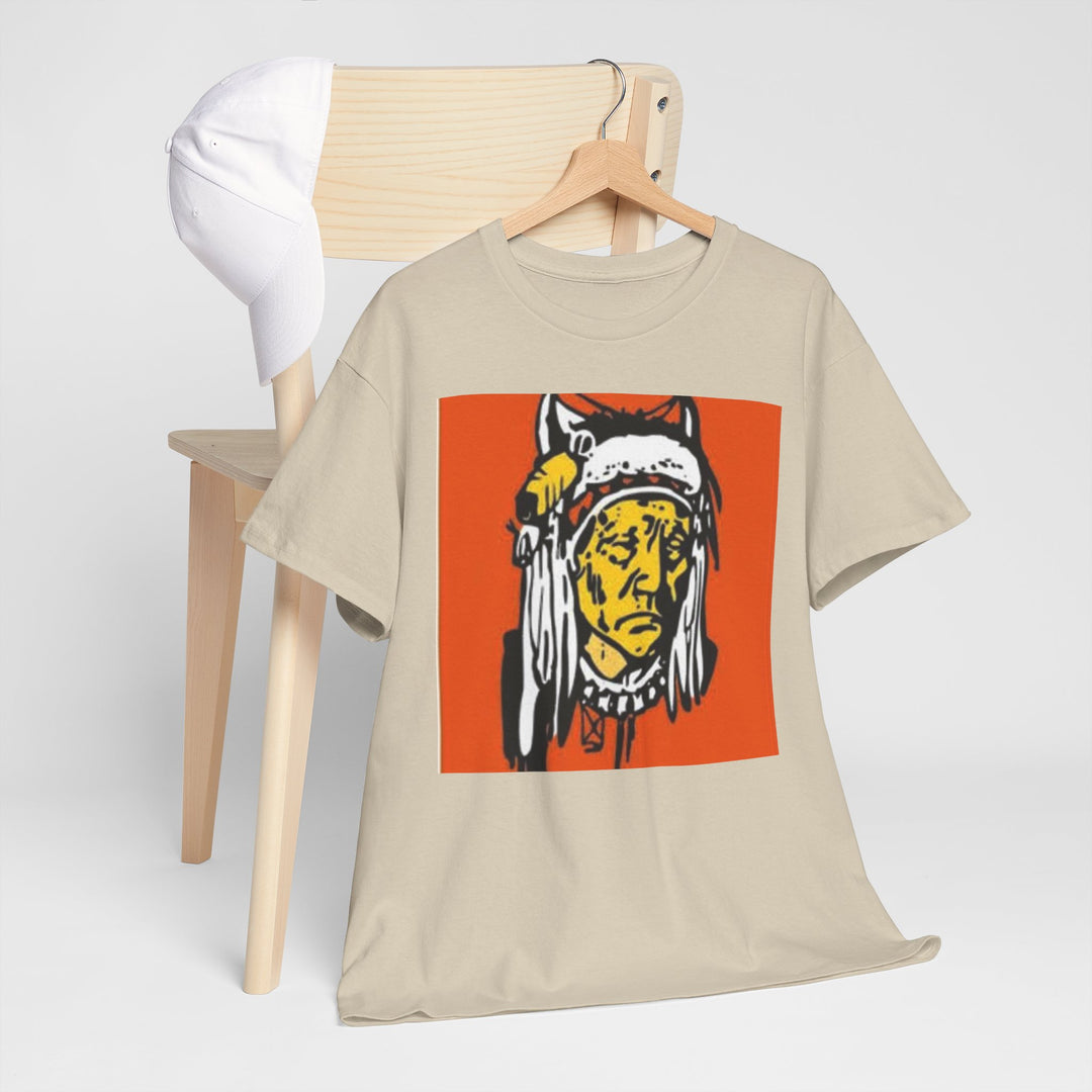 BATUS Native Chief Graphic Tee – Retro Tribal Illustration Shirt