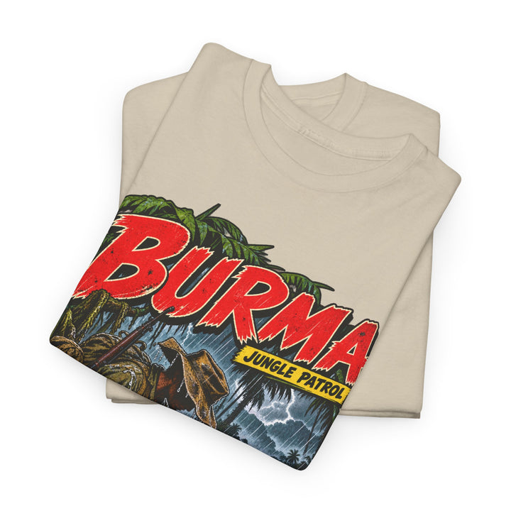 Burma T-Shirt — “Everything Wet, Including the Map” Jungle Humour Tee