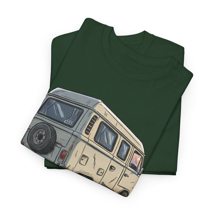 Retro Van Life Graphic T-Shirt - Classic Camper Van Adventure Tee