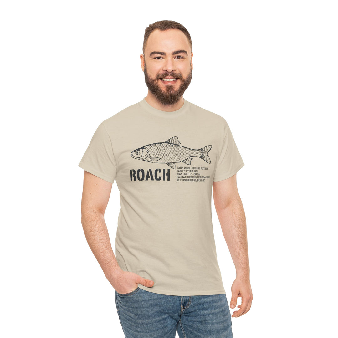 Koszulka z nadrukiem karalucha — koszulka z grafiką vintage Angler