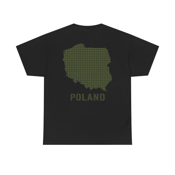 Poland Map Tee — Military Grid Map Graphic T-Shirt