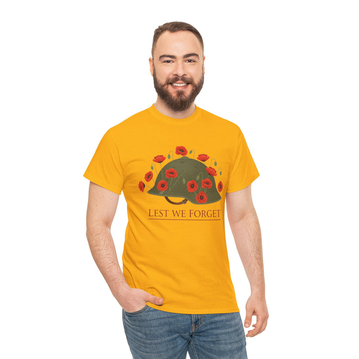 British Army Remembrance Shirt | Lest We Forget Poppy Helmet