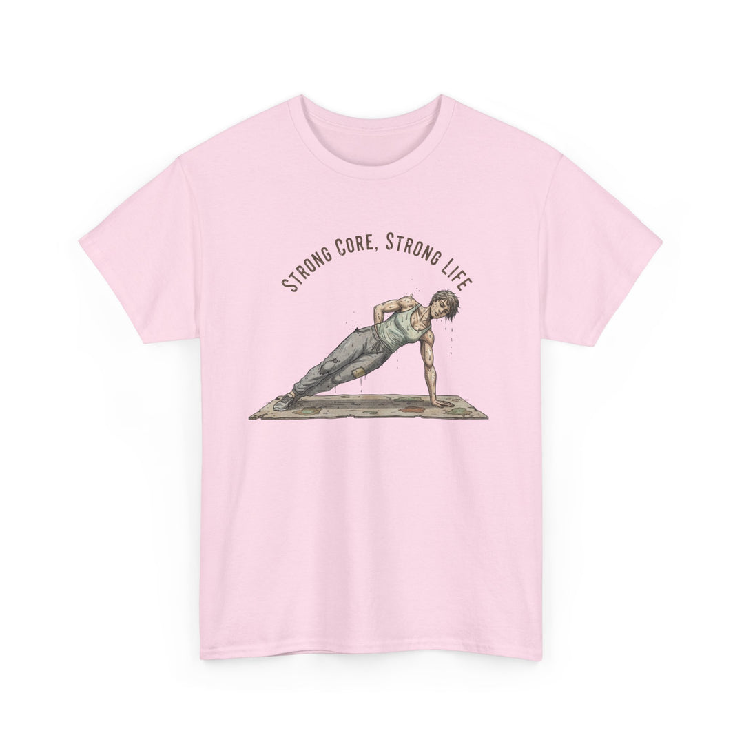 Pilates Fitness Plank Tee – soft, breathable cotton designed for Pilates and core workouts. Comfortable, flexible, and perfect for studio or home sessions.