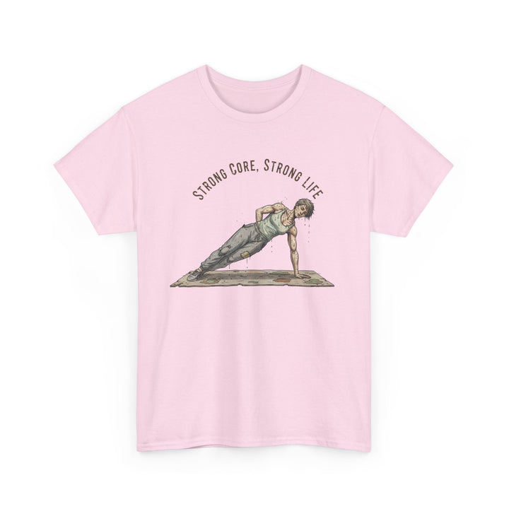 Pilates Fitness Plank Tee – soft, breathable cotton designed for Pilates and core workouts. Comfortable, flexible, and perfect for studio or home sessions.