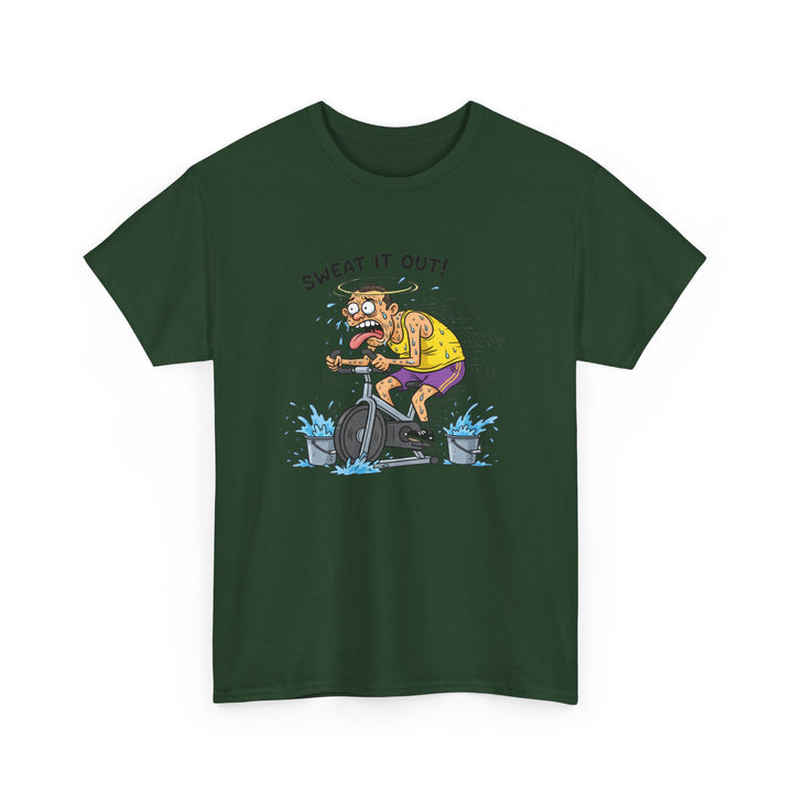 Stay laughing while cycling with the Funny Spin Bike T-Shirt. Comfortable cotton with a witty design, ideal for spin sessions and gym workouts.