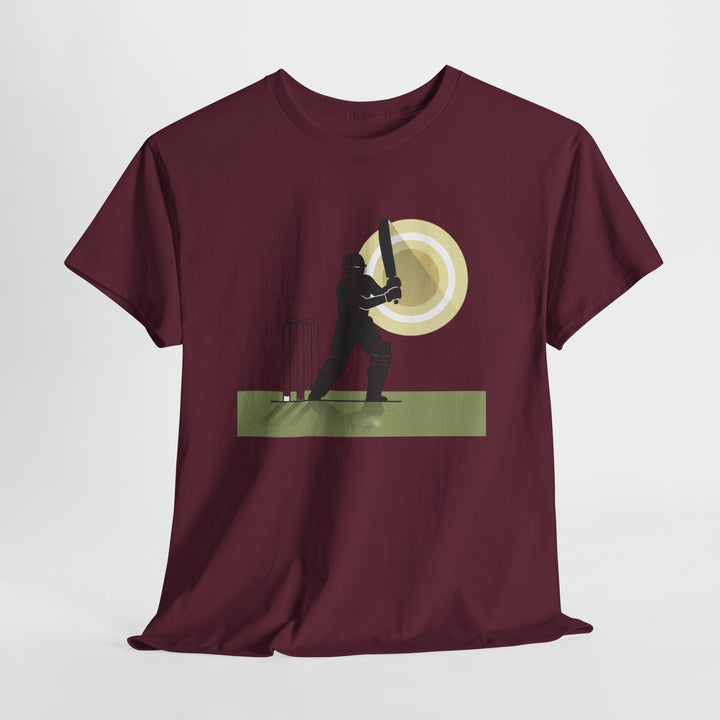Cricket Player Silhouette T-Shirt