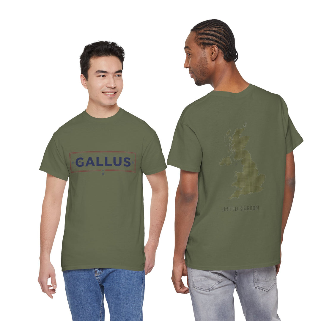 United Kingdom Map Tee — "GALLUS" Streetwear Graphic T-Shirt
