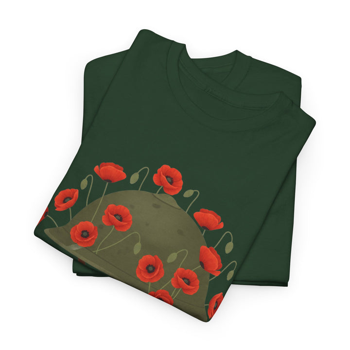 British Army Remembrance Shirt | Lest We Forget Poppy Helmet