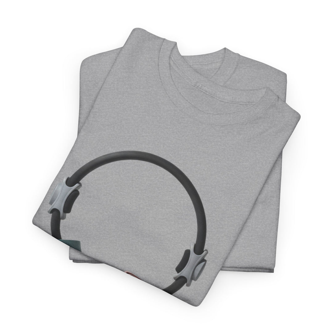 Pilates Band Workout Shirt – soft, breathable fabric designed for resistance band exercises. Comfortable, flexible, and perfect for Pilates sessions or workouts.