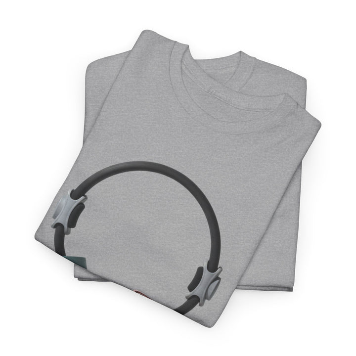 Pilates Band Workout Shirt – soft, breathable fabric designed for resistance band exercises. Comfortable, flexible, and perfect for Pilates sessions or workouts.