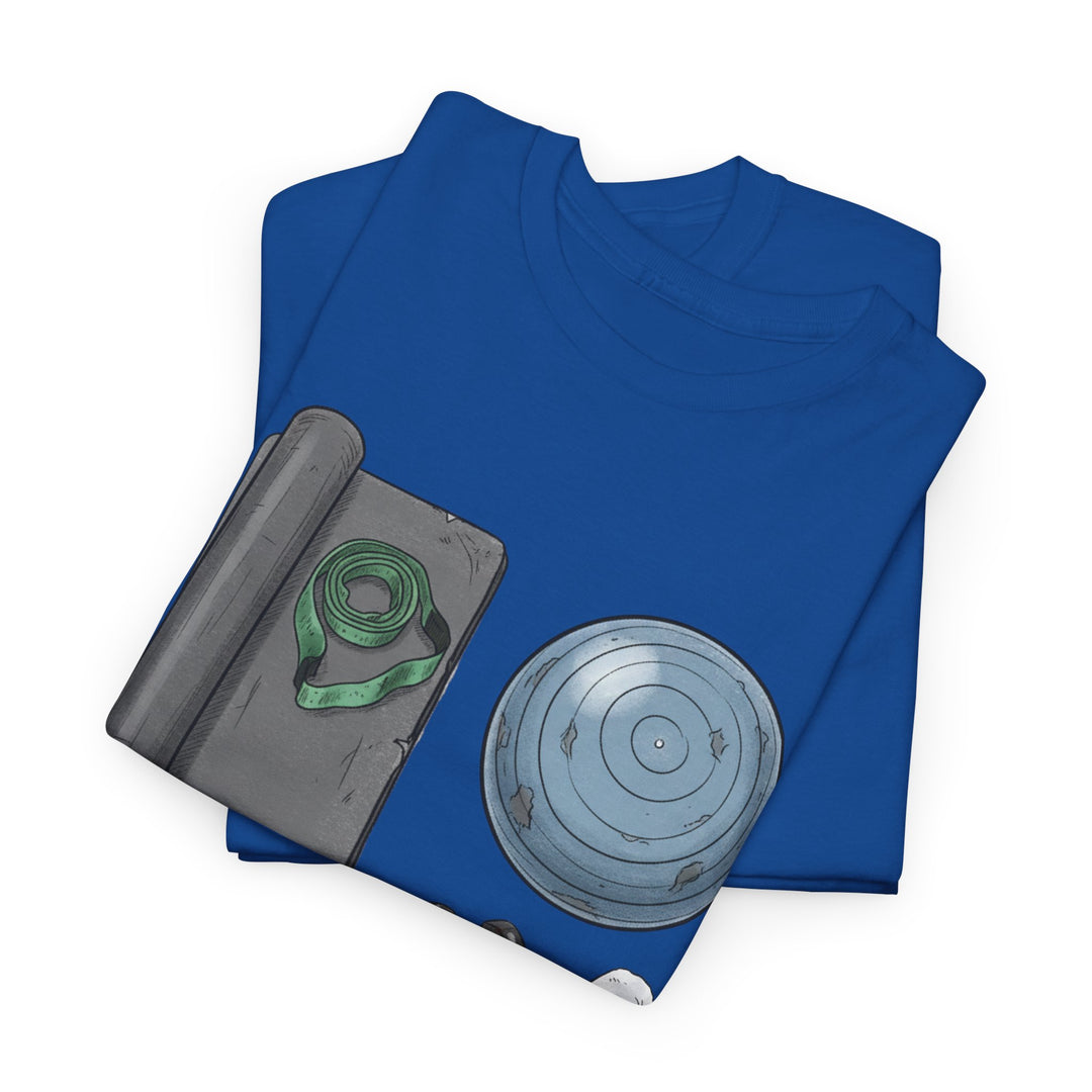 Pilates Kit Tee – soft, breathable cotton designed for Pilates workouts. Comfortable, flexible, and perfect for studio sessions, home practice, or casual wear.