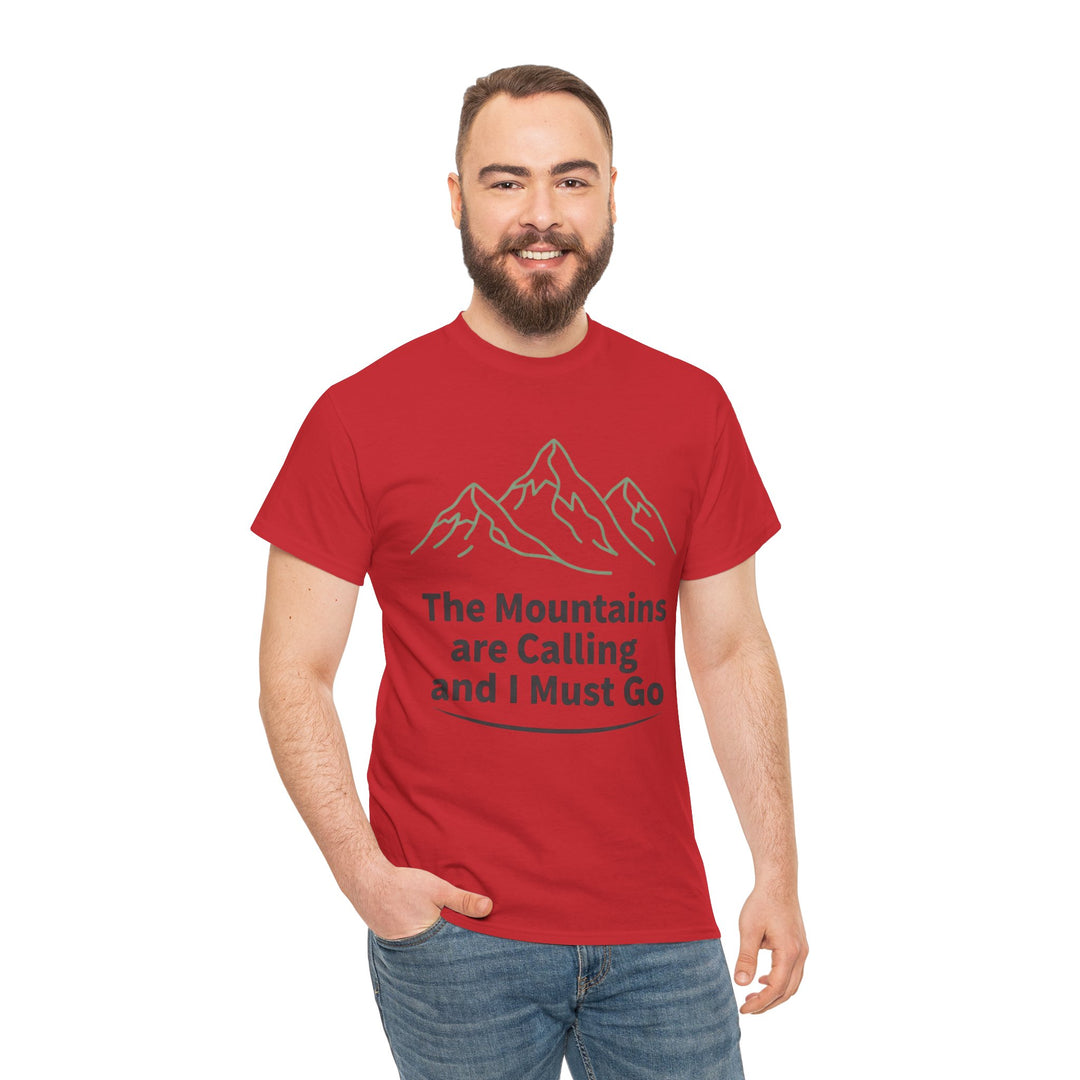 Retro Mountain Quote T-Shirt — Vintage Hiking &amp; Wild Camping Adventure Tee