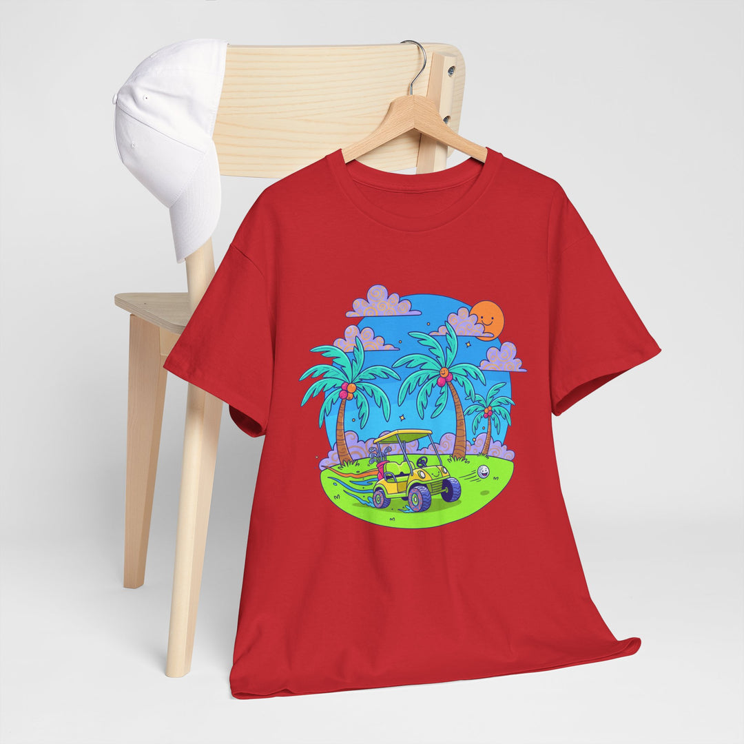 Island Style Golf Cart Beach T-Shirt