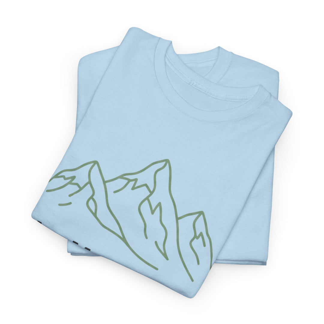 Retro Mountain Quote T-Shirt — Vintage Hiking &amp; Wild Camping Adventure Tee