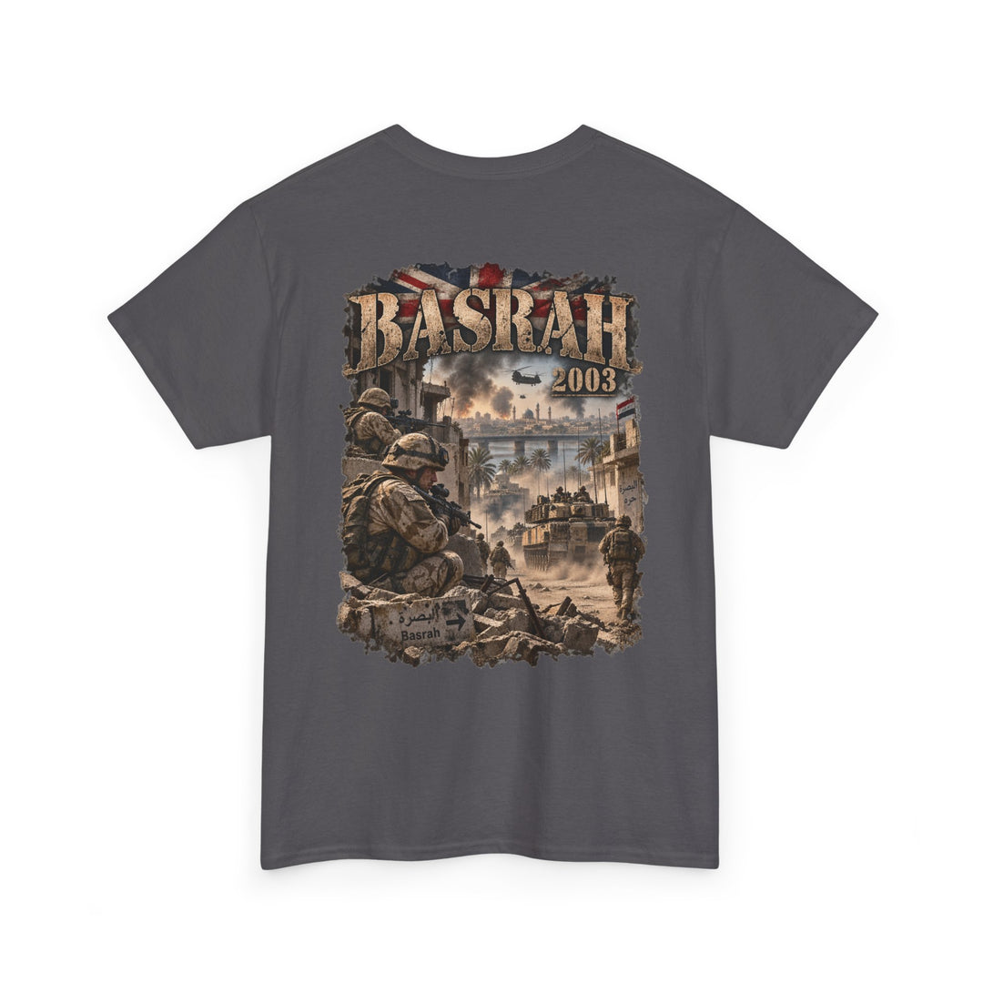 Basrah 2003 Military Graphic Tee — Veteran Iraq War Commemorative T-Shirt
