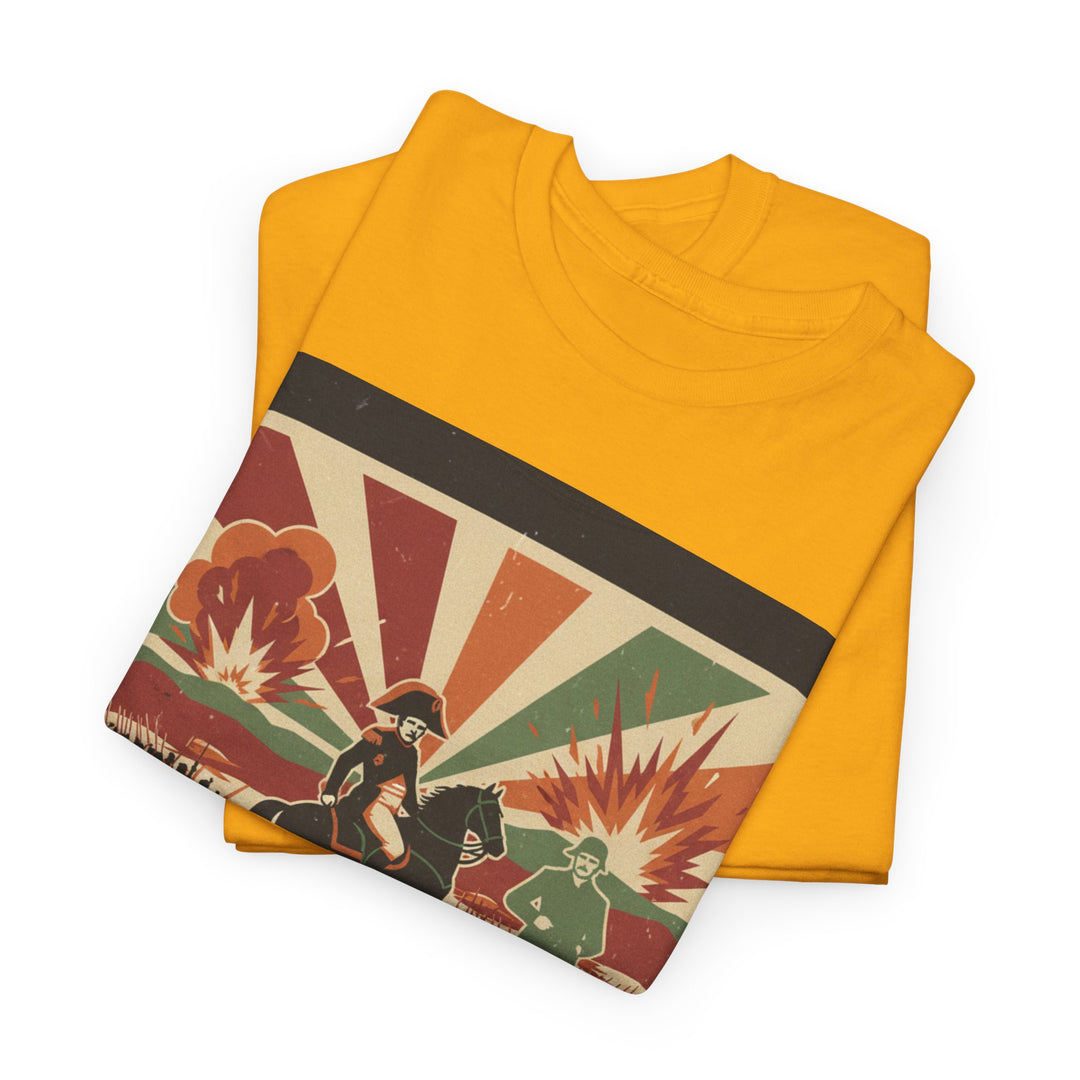 Waterloo 1815 Vintage Battle T-Shirt — Napoleonic War Commemorative Tee