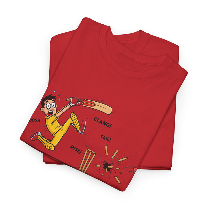 Cricket Batter Cartoon Tee | Cricket T-Shirt