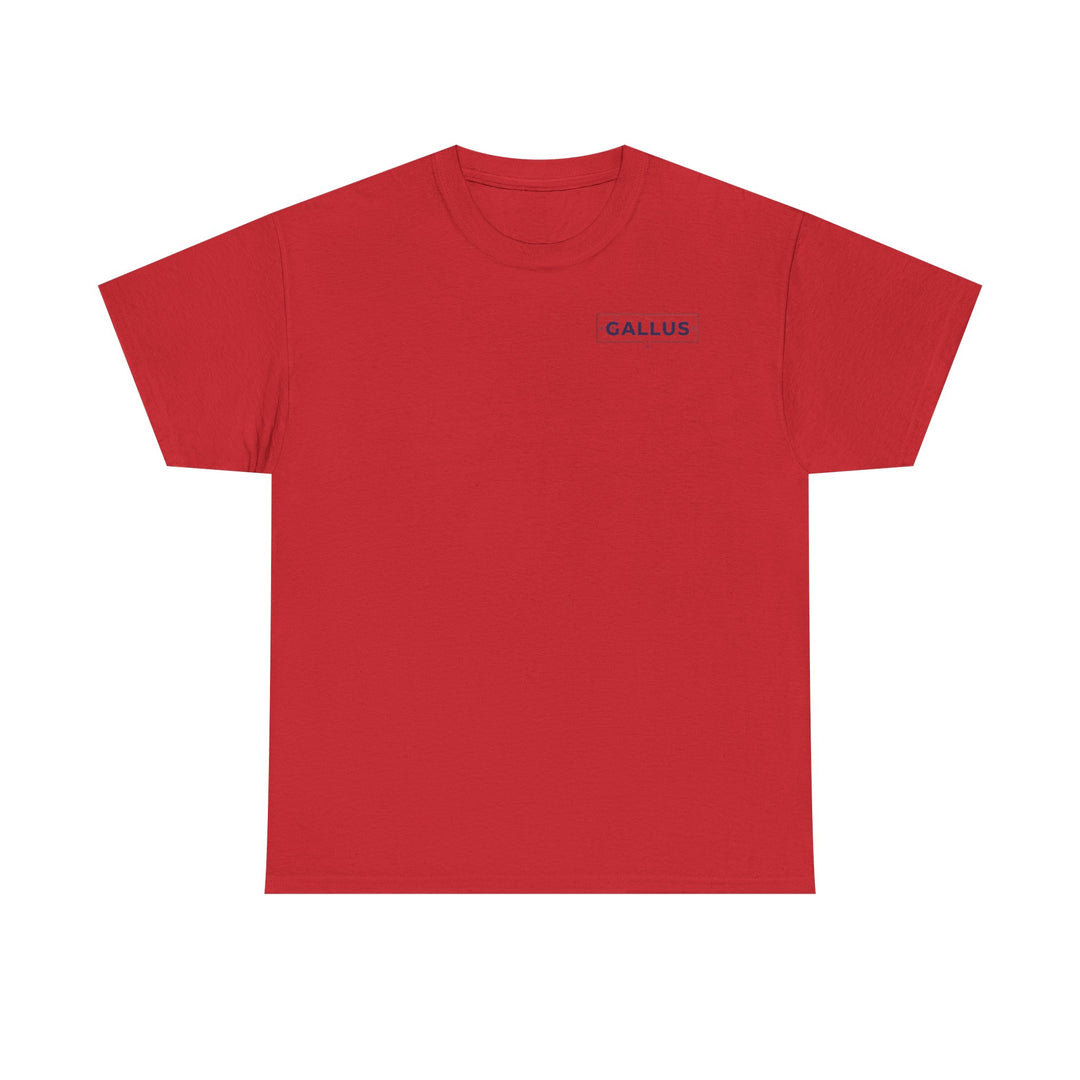 Gallus Logo T-Shirt — Minimal Retro Chest &amp; Back Graphic Tee