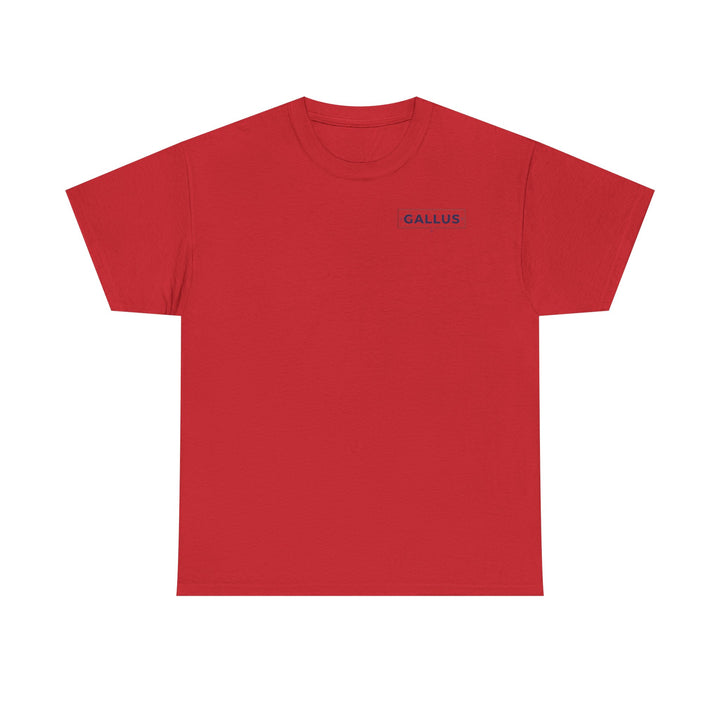 Gallus Logo T-Shirt — Minimal Retro Chest &amp; Back Graphic Tee