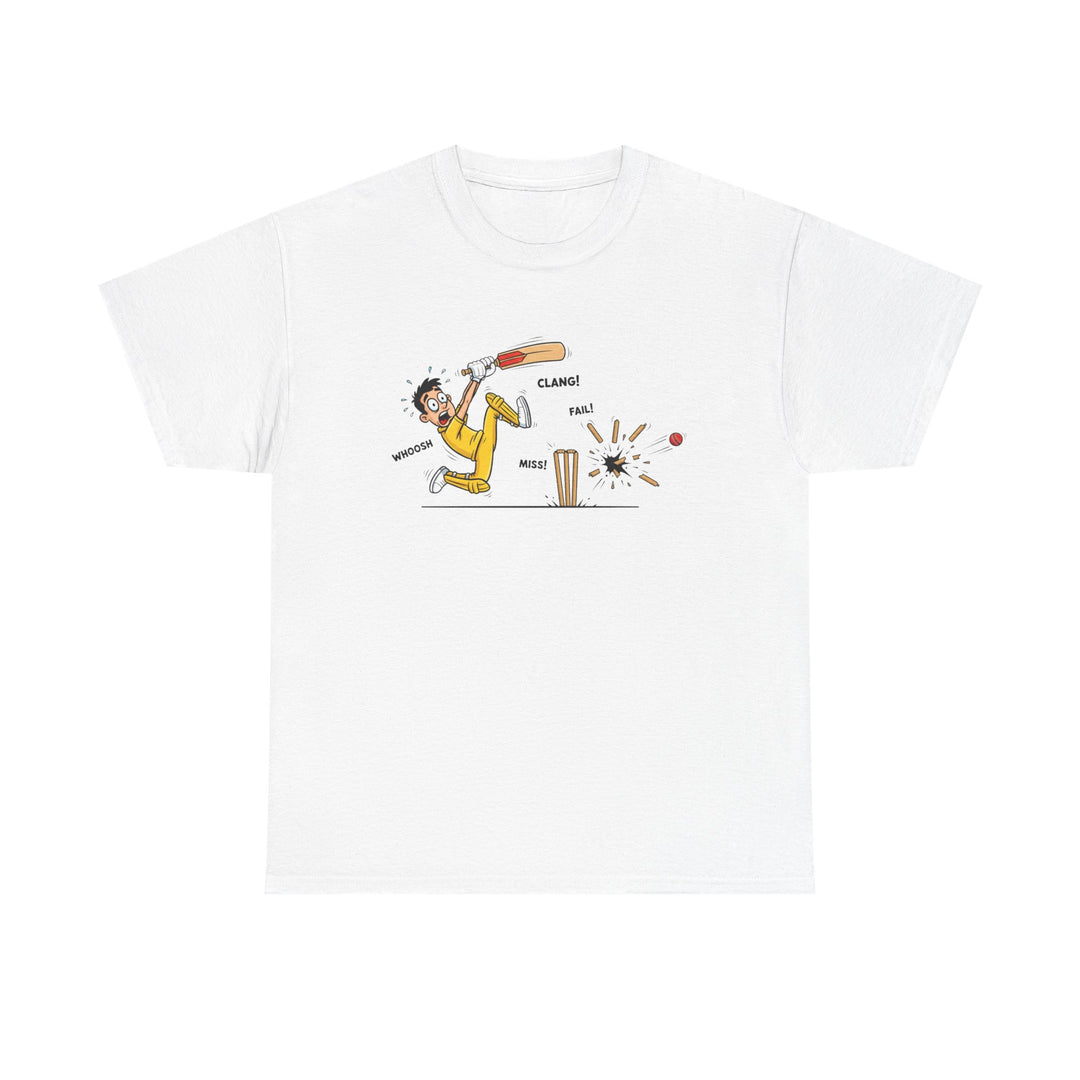 Cricket Batter Cartoon Tee | Cricket T-Shirt