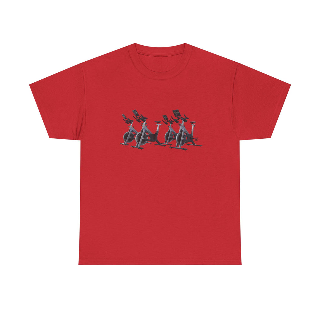 Spin Bikes Tee – soft, breathable cotton designed for indoor cycling and spin classes. Comfortable, durable, and perfect for active lifestyles.