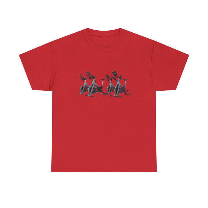 Spin Bikes Tee – soft, breathable cotton designed for indoor cycling and spin classes. Comfortable, durable, and perfect for active lifestyles.