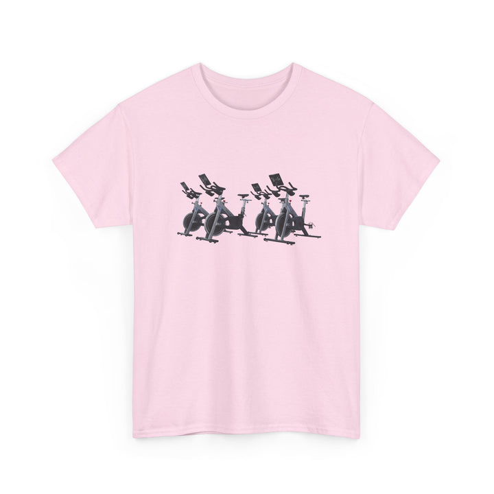 Spin Bikes Tee – soft, breathable cotton designed for indoor cycling and spin classes. Comfortable, durable, and perfect for active lifestyles.