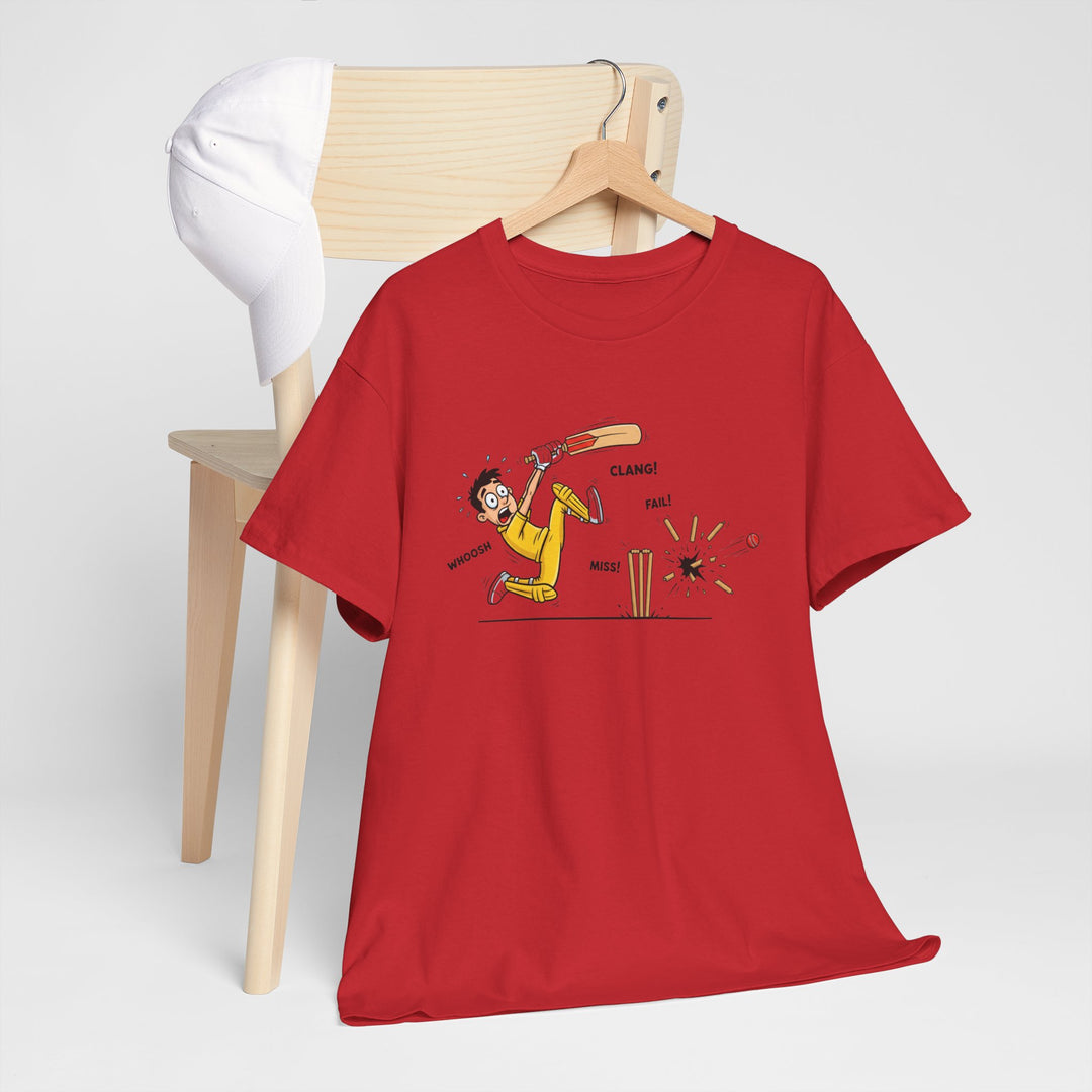 Cricket Batter Cartoon Tee | Cricket T-Shirt