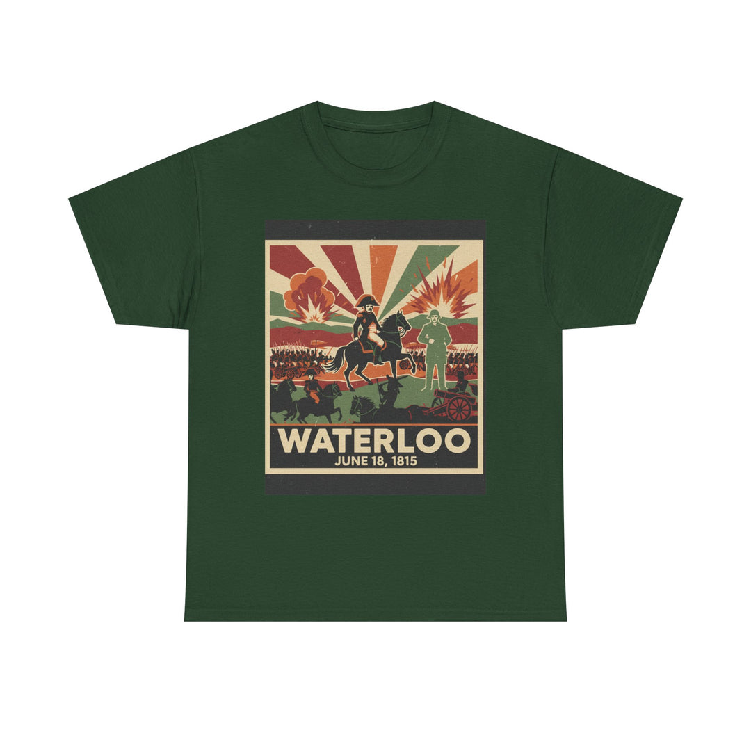 Waterloo 1815 Vintage Battle T-Shirt — Napoleonic War Commemorative Tee