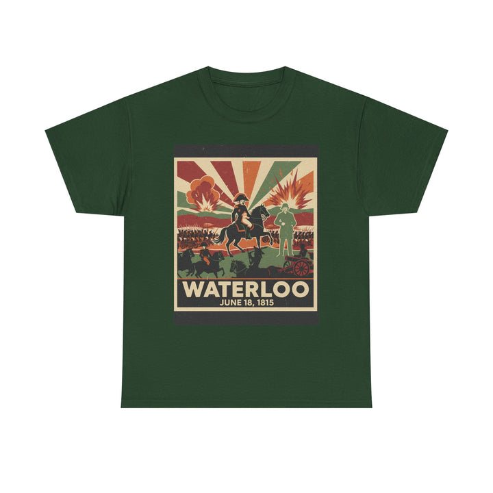 Waterloo 1815 Vintage Battle T-Shirt — Napoleonic War Commemorative Tee