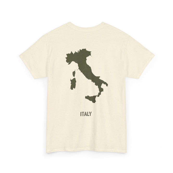 Italy Map Tee — GALLUS Logo Casual Cotton T-Shirt