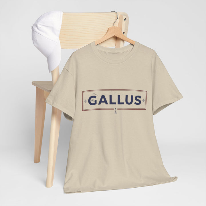 T-Shirt — Gallus Mountain Graphic Tee (Sunrise Landscape Back Print)