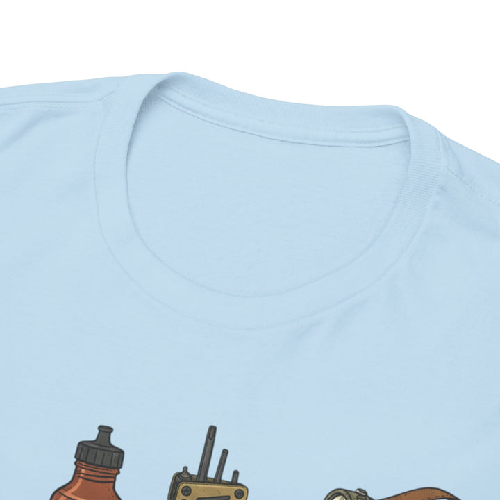 MTB Gear Layout T-Shirt — Mountain Bike Essentials Tee
