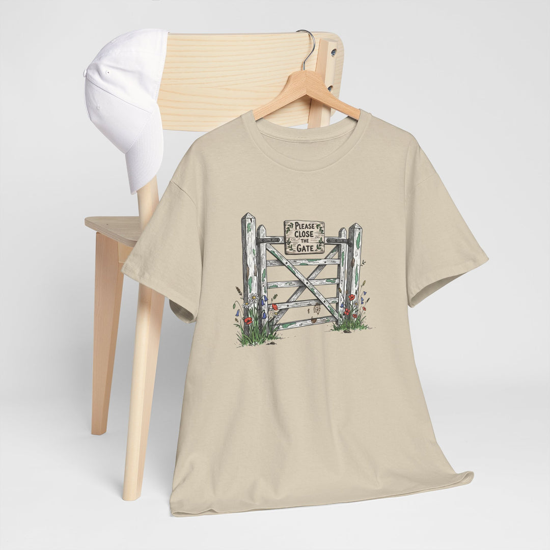 Close the Gate T-Shirt — Rural Discipline Heritage Graphic