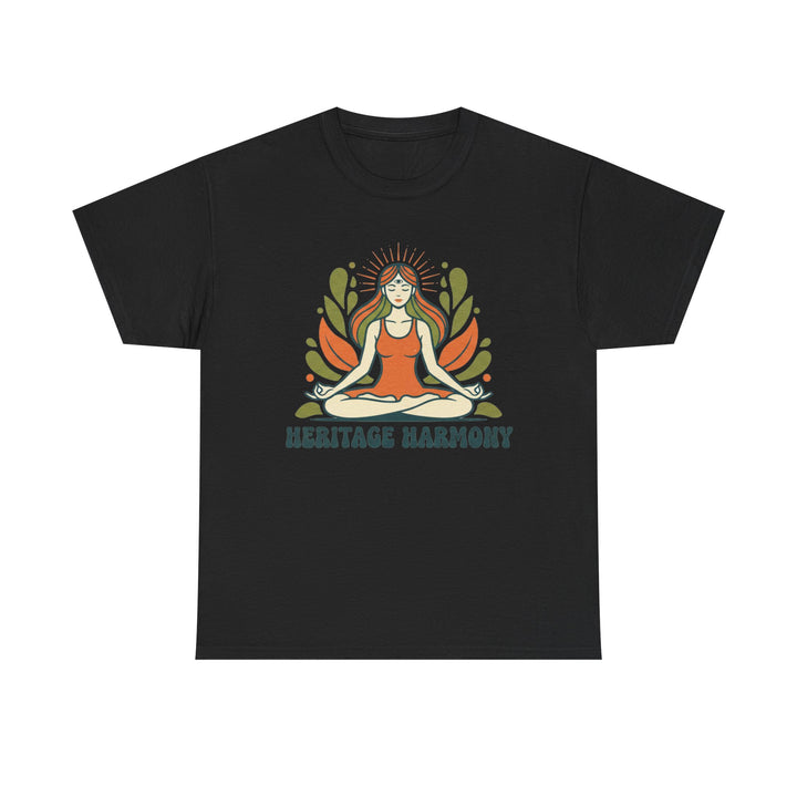 Yoga Meditation Tee – soft, breathable cotton designed for meditation and yoga practice. Comfortable, relaxed fit perfect for studio or casual wear.