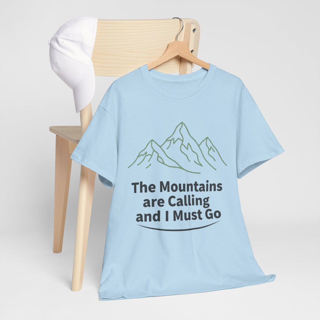 Retro Mountain Quote T-Shirt — Vintage Hiking &amp; Wild Camping Adventure Tee
