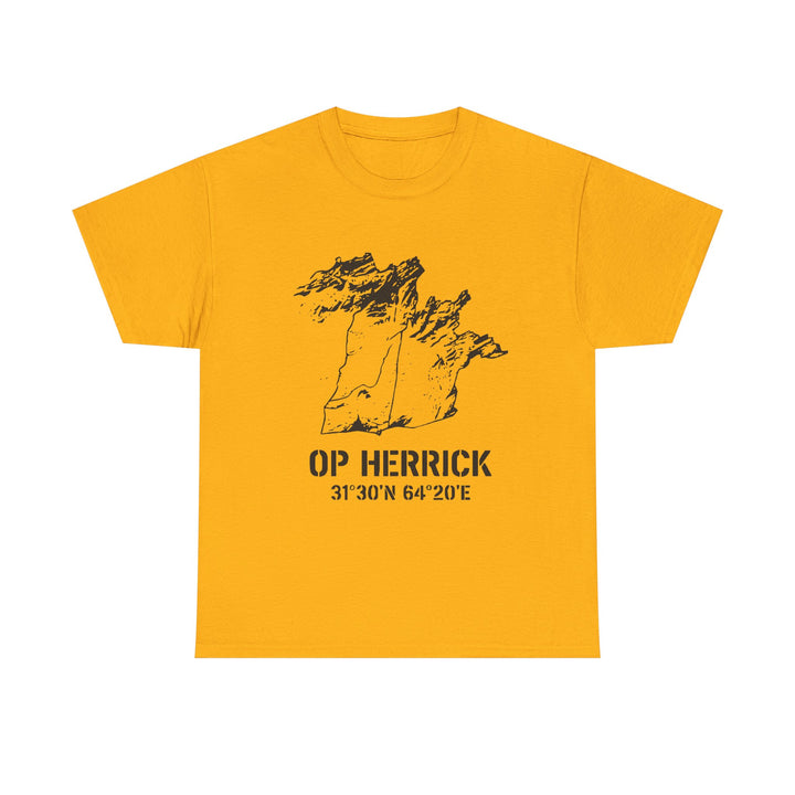 Op Herrick Lashkar Gah Coordinates T-Shirt - Helmand Province Military Graphic Tee