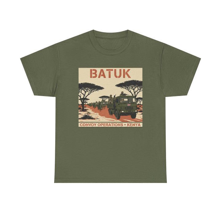 BATUK Convoy Operations Tee — Kenya Vintage Military Travel Graphic T‑Shirt
