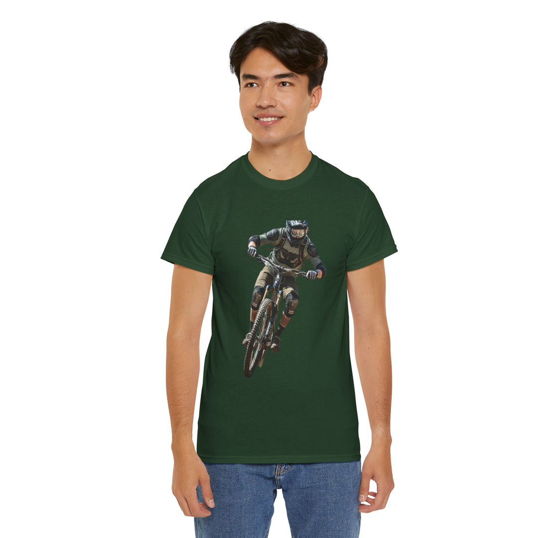Downhill MTB Rider Graphic Tee